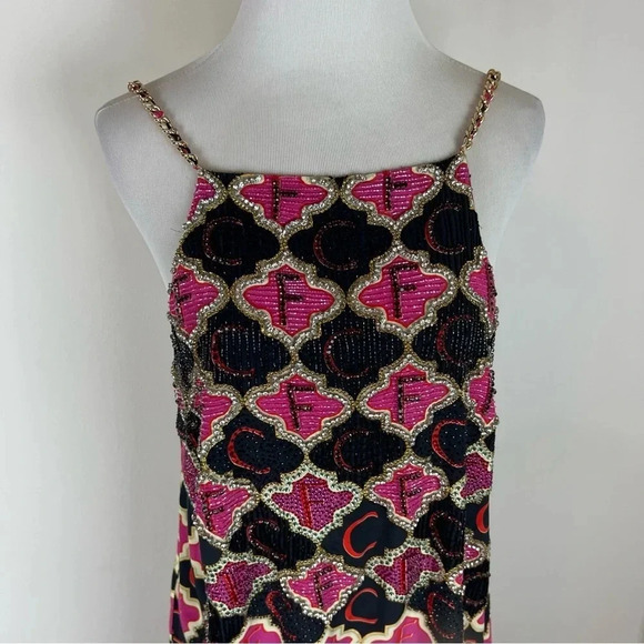 NWT Camilla Embellished Silk Shift Dress Wild and Running - Picture 3 of 14